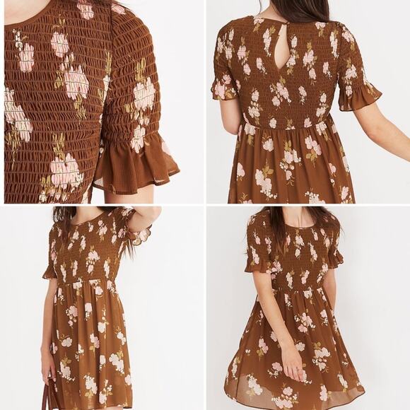 Madewell Dresses & Skirts - NEW Madewell $148 Smocked-Top Dress in Retro Bouquet LG NWT